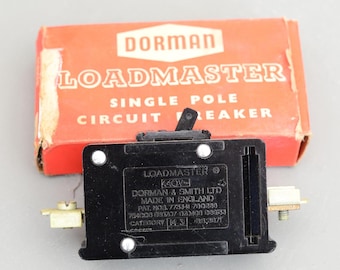 Vintage Dorman Smith Loadmaster 15AMP 250/440 Single Pole Circuit Breaker