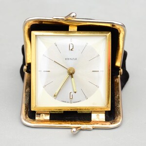 Vintage KIENZLE Deutschland Travel Alarm Mechanische Uhr Funktionieren