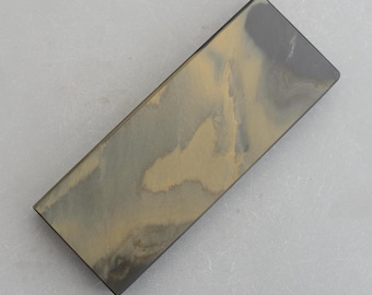 Vintage Natural Green Gold Welsh Slate Razor Hone Sharpening Honing Stone