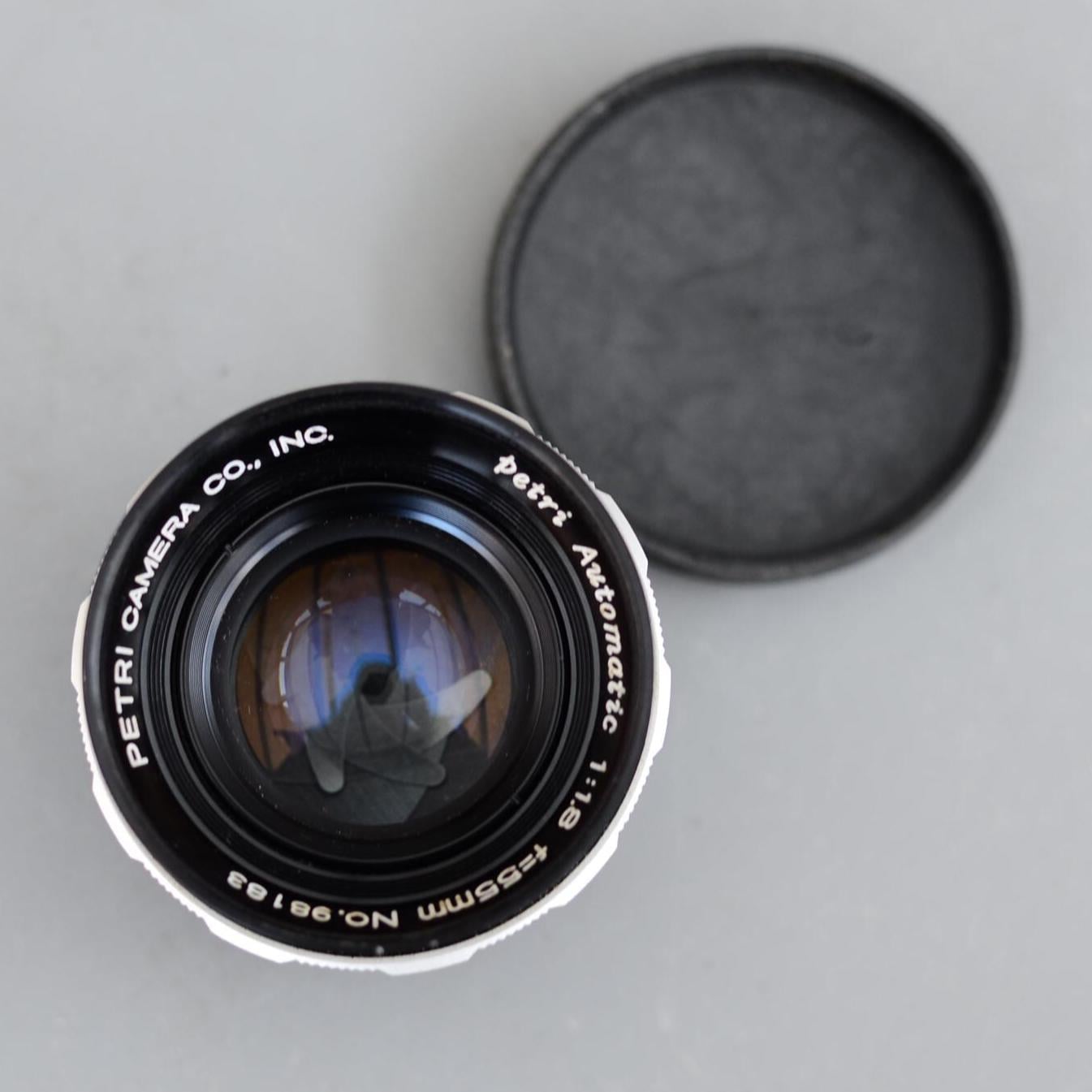 Vintage Petri Automatic 55mm F/1.8 Standard Prime Camera Lens