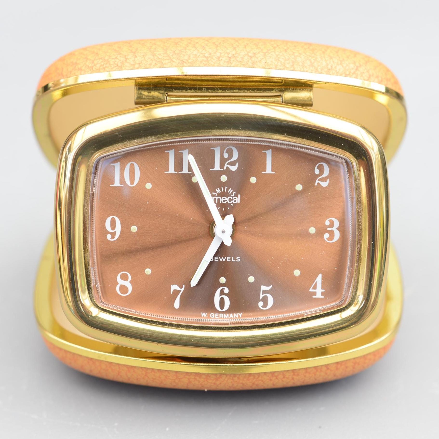 Vintage TIMECAL Smiths 2 Jewels West Germany Travel Alarm