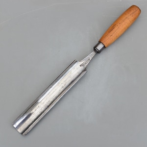 Raro scalpello da carpenteria in legno arrotondato Isaac Greaves, vintage, 39 mm