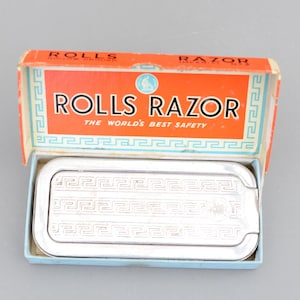 Vintage Rolls Razor Shaving Kit Made in England Box