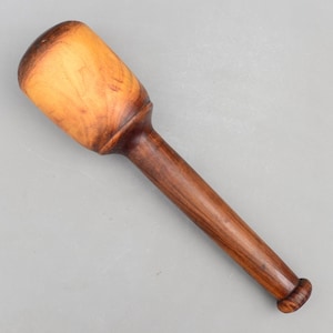 Vintage träklubba 480g snidning snickeri stenmurare skulptör mejsel