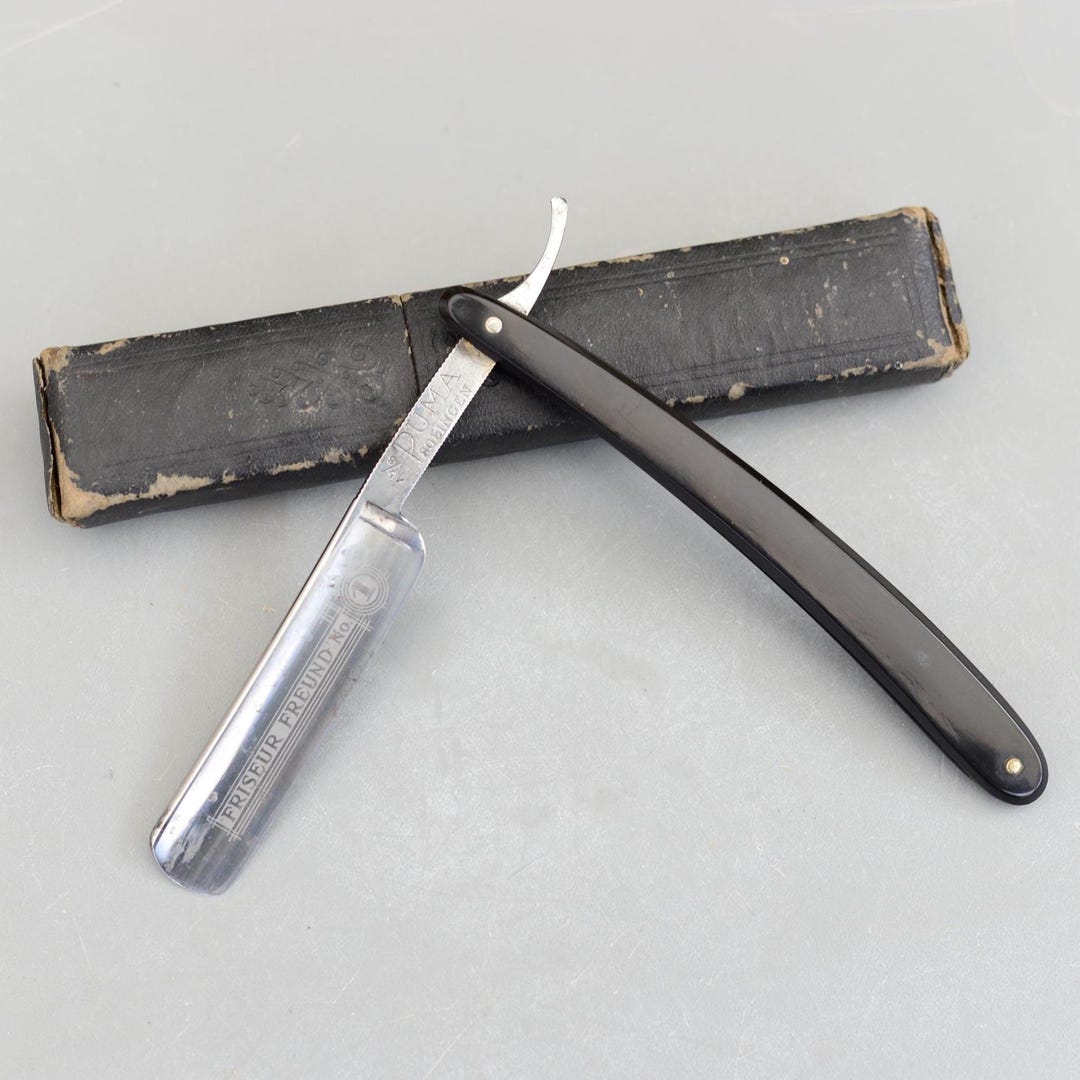 Vintage Puma Friseur Freund No1 Solingen Germany Straight Razor Cut ...
