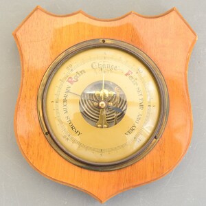 Vintage FOREIGN Aneroid Shield Wall Barometer - Etsy