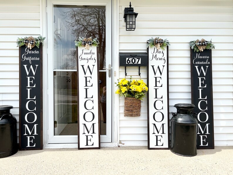 Personalized Porch Sign Entryway Family Name Sign Last Name