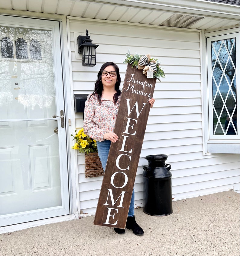 Personalized Porch Sign Entryway Family Name Sign Last Name