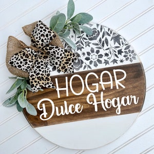 Home Sweet Home Wood Door Hanger: Painted Porch Decor