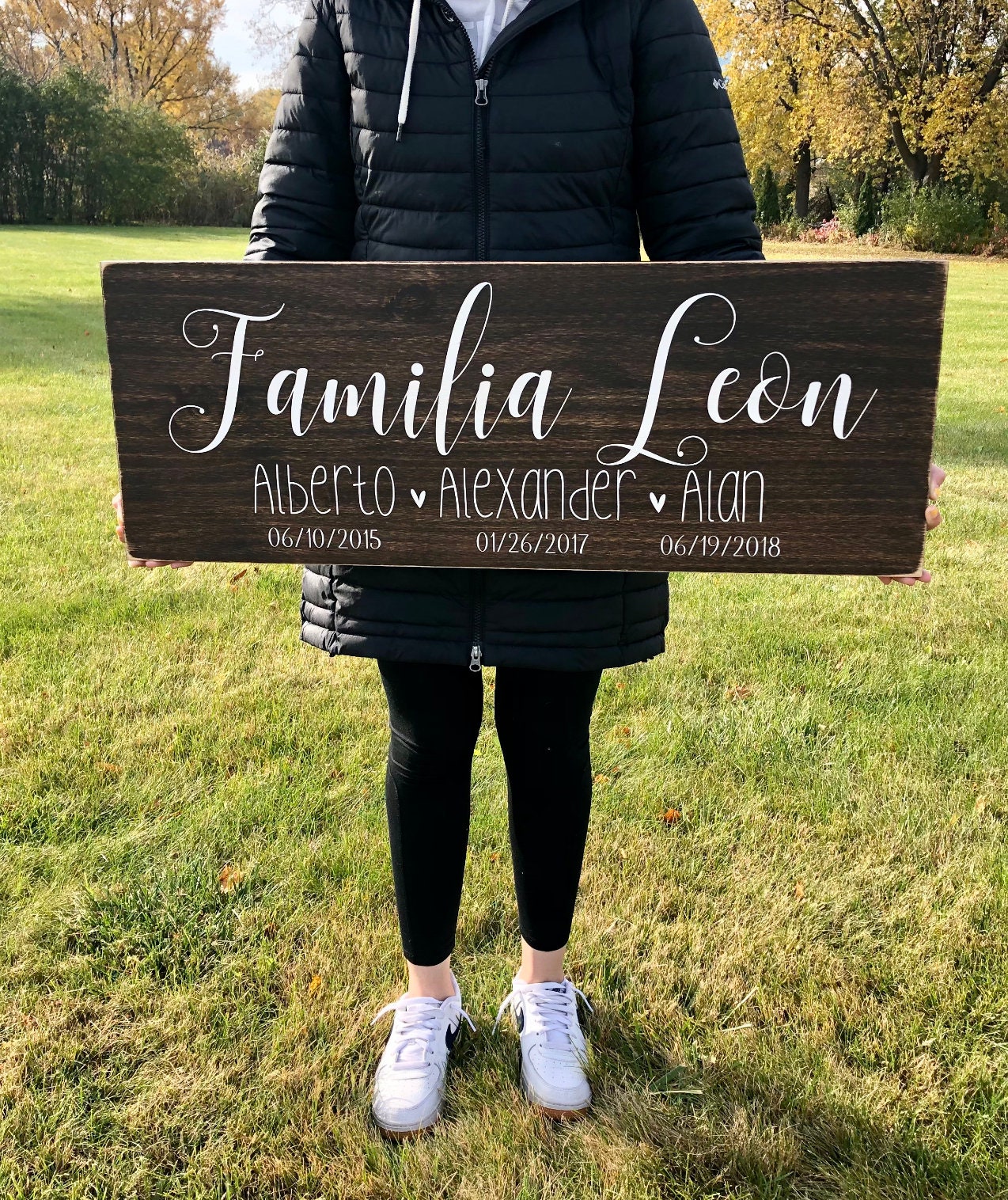 Personalized Family Name Wood Sign: Custom Painted Plaque - Etsy