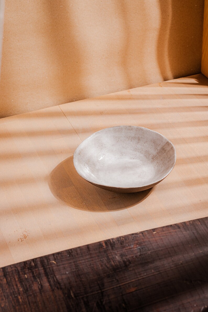 Ceramic white bowl image 1