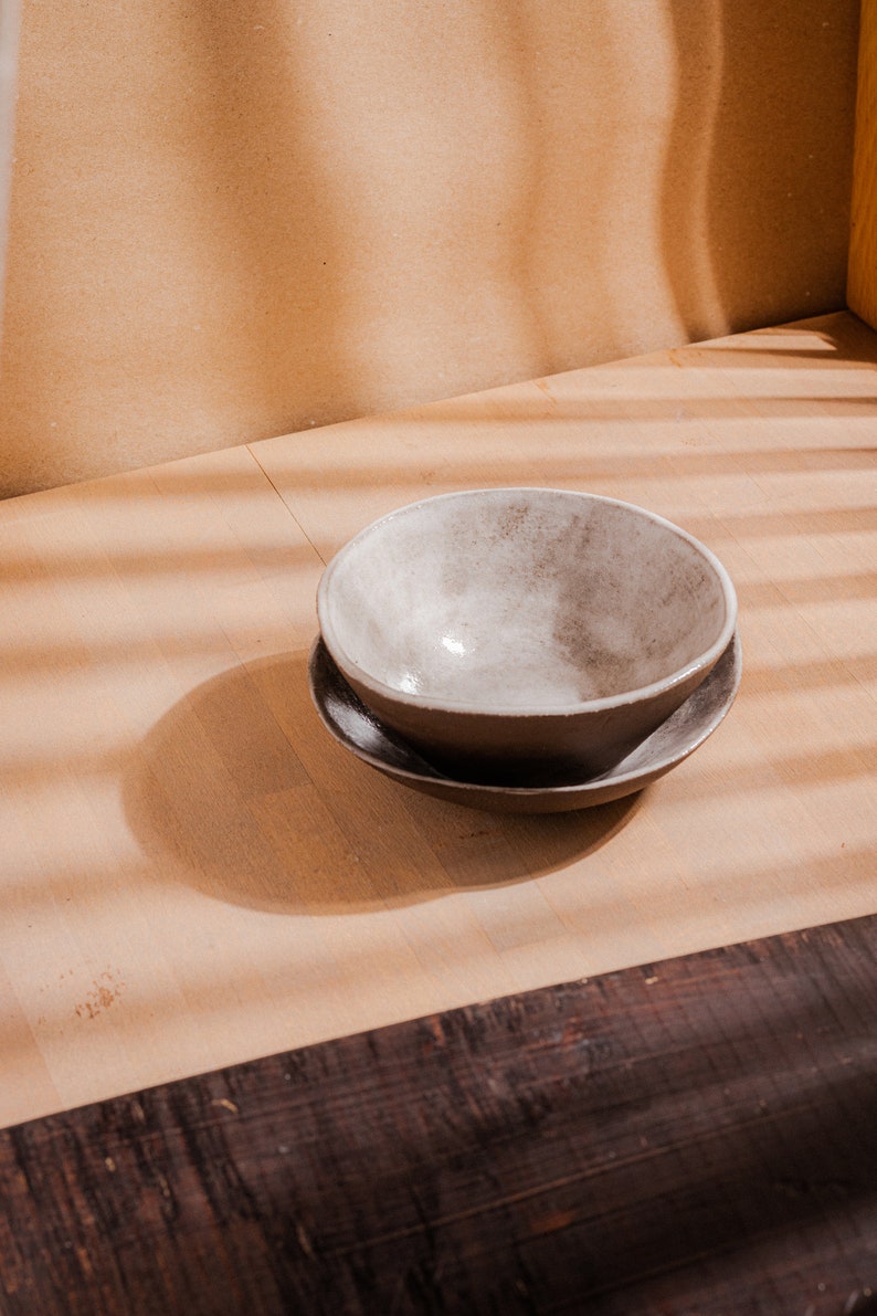 Ceramic white bowl image 2