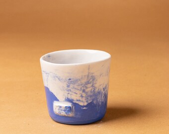 Blue and White Porcelain Cup