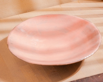 Ceramic pink plate