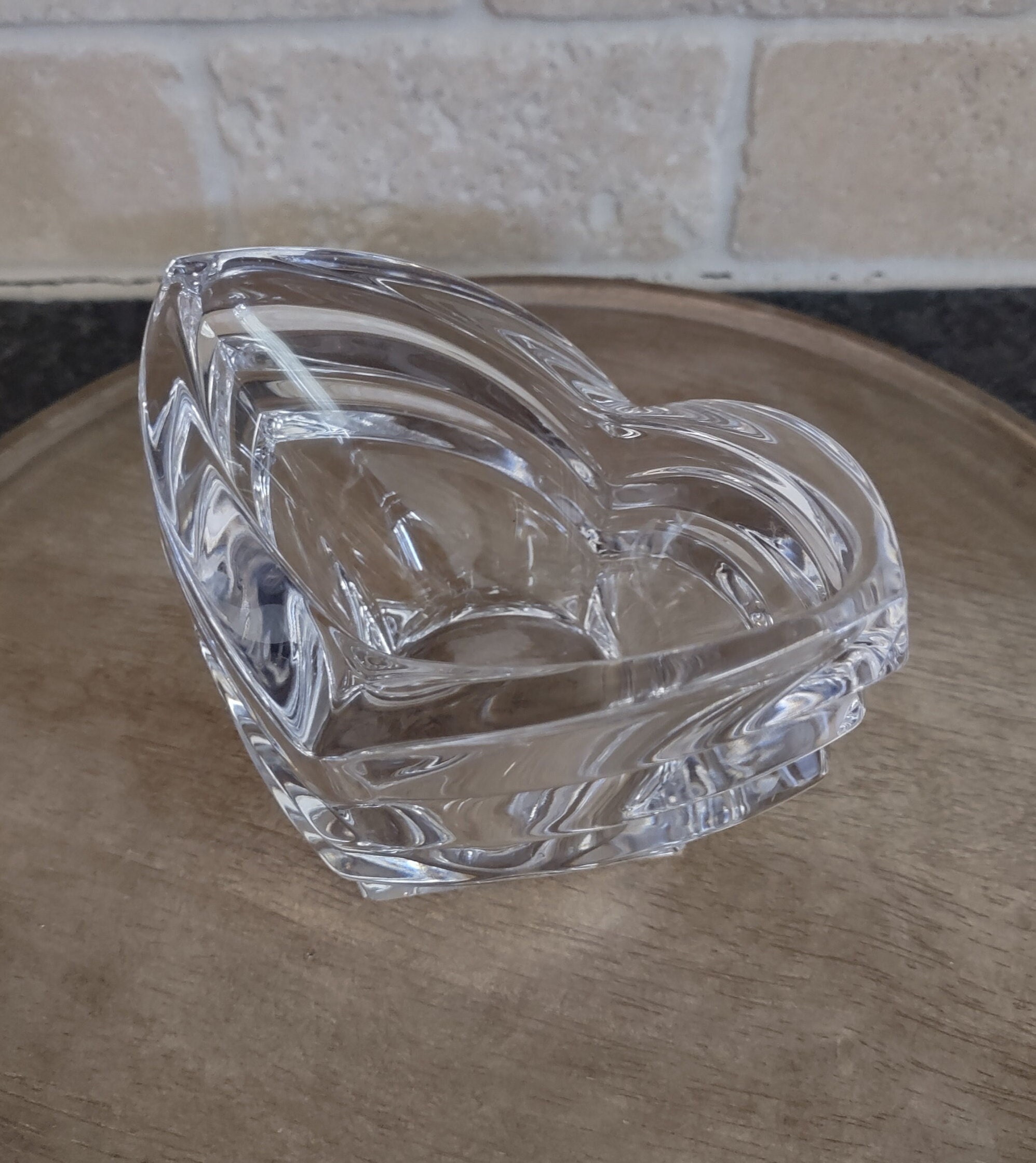 Vintage Crystal Art Deco Votive Candle Holder by Mikasa Etsy