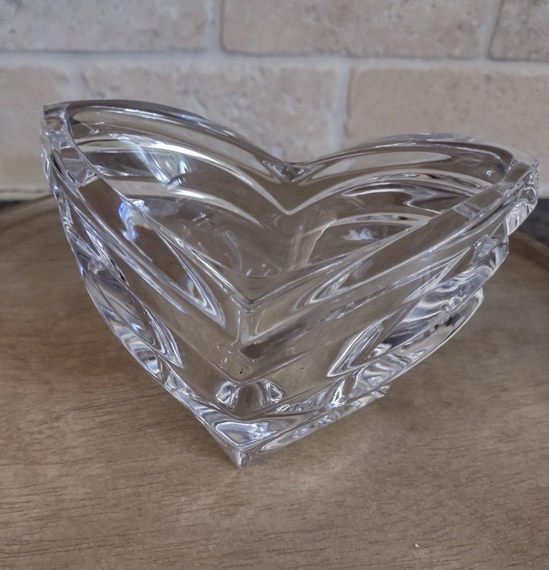 Vintage Crystal Art Deco Votive Candle Holder by Mikasa Etsy