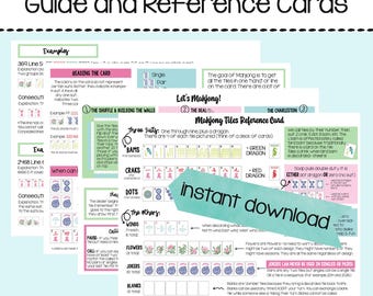 Printable Mahjong Beginner's Guide: Rules, Details, and Reference Cards
