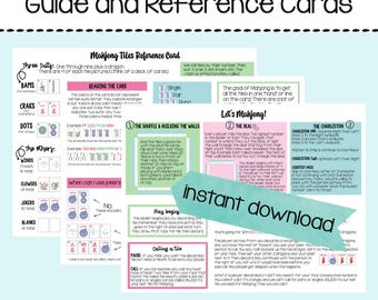 Printable Mahjong Beginner's Guide: Rules, Details, and Reference Cards