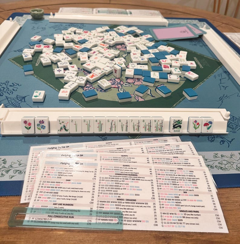 Mini Travel Mahjong Card- Instant Download! image 5