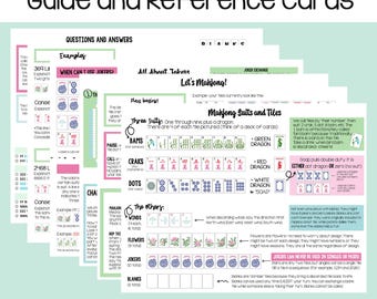 Printable Mahjong Beginner's Guide: Rules, Details, and Reference Cards