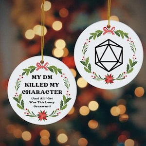 I Survived My DM: Dual-Sided DnD Inspired Ornament