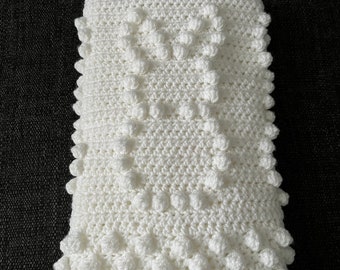 Crochet baby bunny blanket