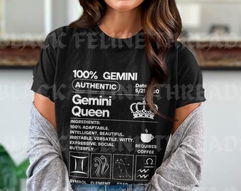 Gemini Zodiac Personality Tee, Astrology Birthday Gift, Zodiac Trait Sweatshirt, Gemini Constellation Hoodie, May June Birthday Gift