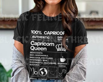 Capricorn Zodiac Personality Tee, Astrology Birthday Gift, Zodiac Trait Sweater, Capricorn Constellation Hoodie, December January Birthday