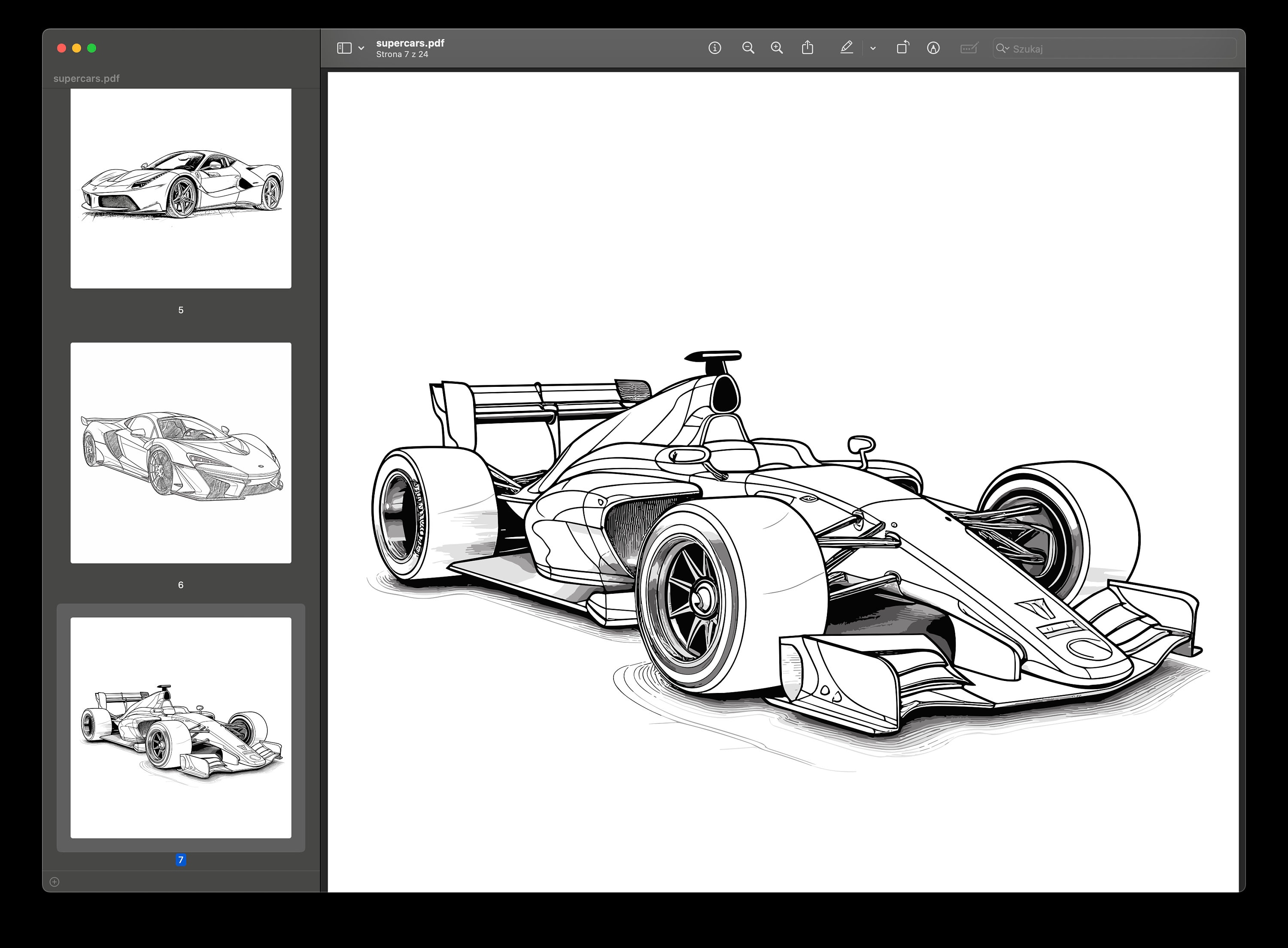 24 Supercars Coloring Pages for Kids Cars for Coloring Racing Cars for ...