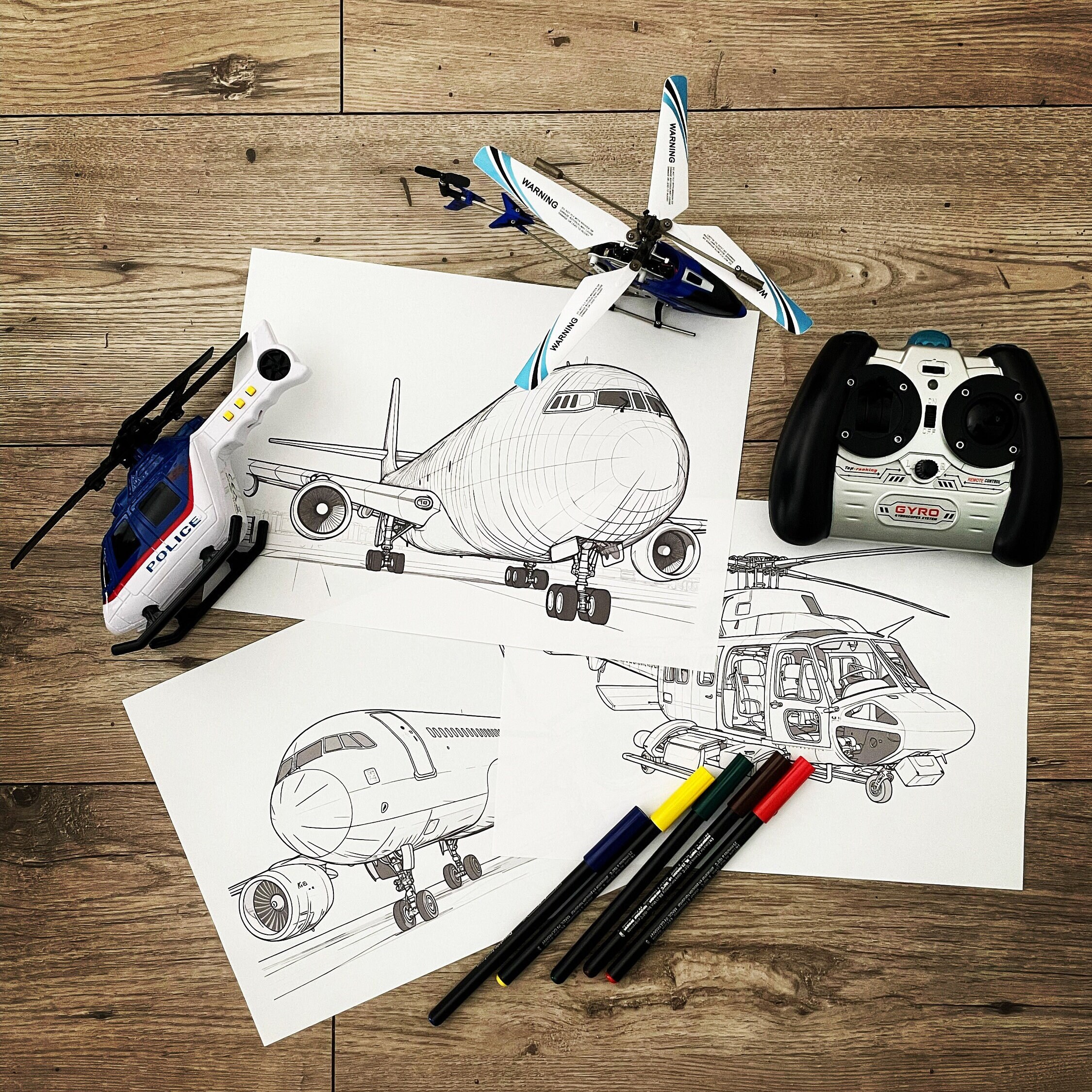 Airplane Coloring Page for Kids Plane Aircraft for Colour Airplanes for ...