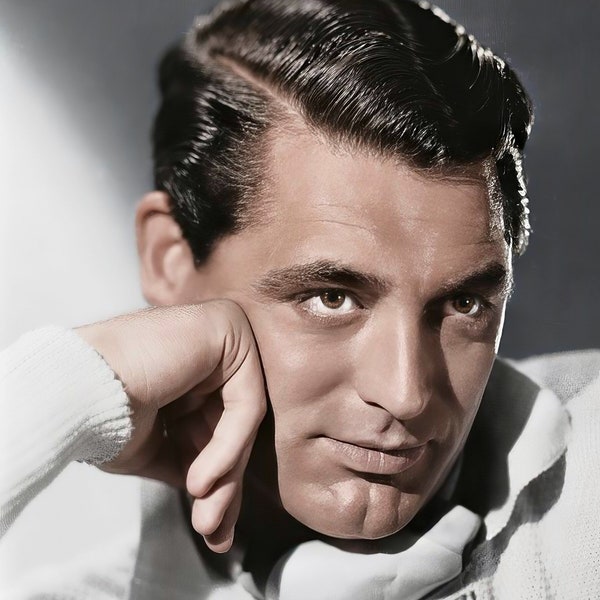 Cary Grant studio portrait c. 1931 | color | multiple sizes | old Hollywood | vintage actor | leading man | print/poster [C624]