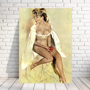 FRITZ WILLIS: Classic Pinup, Vintage Reproduction, Early Career, Sexy, Barely Covered, Multiple Sizes, Prints, Posters [202-371]