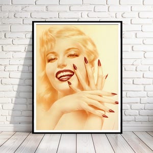 VARGAS: &quot;Marilyn Monroe&quot; Classic Pinup, Vintage Reproduction, Multiple Sizes, Prints, Posters [202-418]