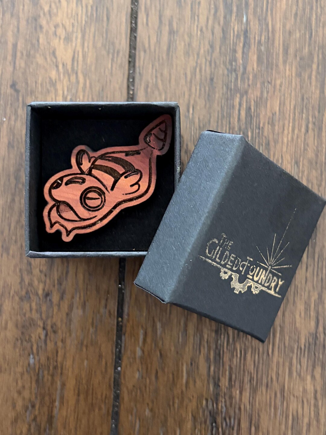 Unique Wooden Pokemon Inspired Pin - Dunsparce - Etsy