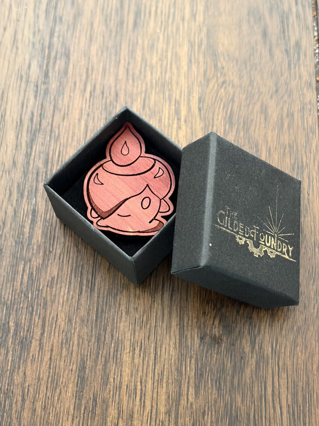 Unique Wooden Pokemon Inspired Pin - Litwick - Etsy