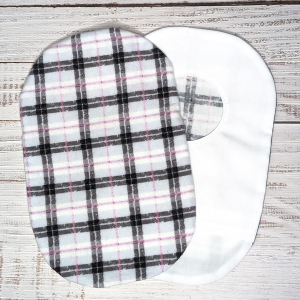 Colostomy Pouch Cover | Flannelette Fabric | Tartan Pattern