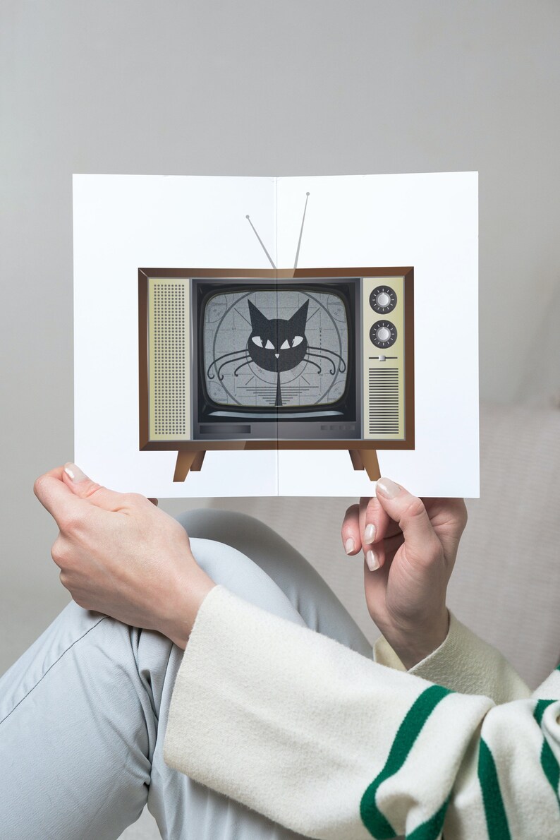 Retro Sublimation Png Atomic Cat Clipart Printable Digital - Etsy