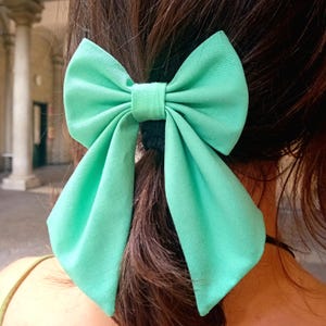 10 Fiocchi Per Capelli Per Bambine In Tinta Unita – Elastici Mini 5 Cm In Grosgrain Per Code E Trecce – Accessori Scuola E Festa