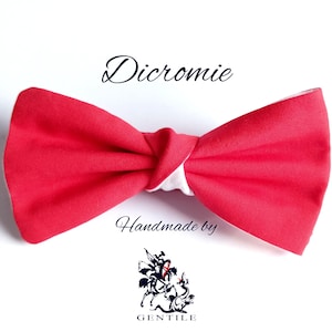 Adjustable DOUBLE FACE pre-tied cotton bow tie, ceremony bow tie, original bow tie, spring bow tie