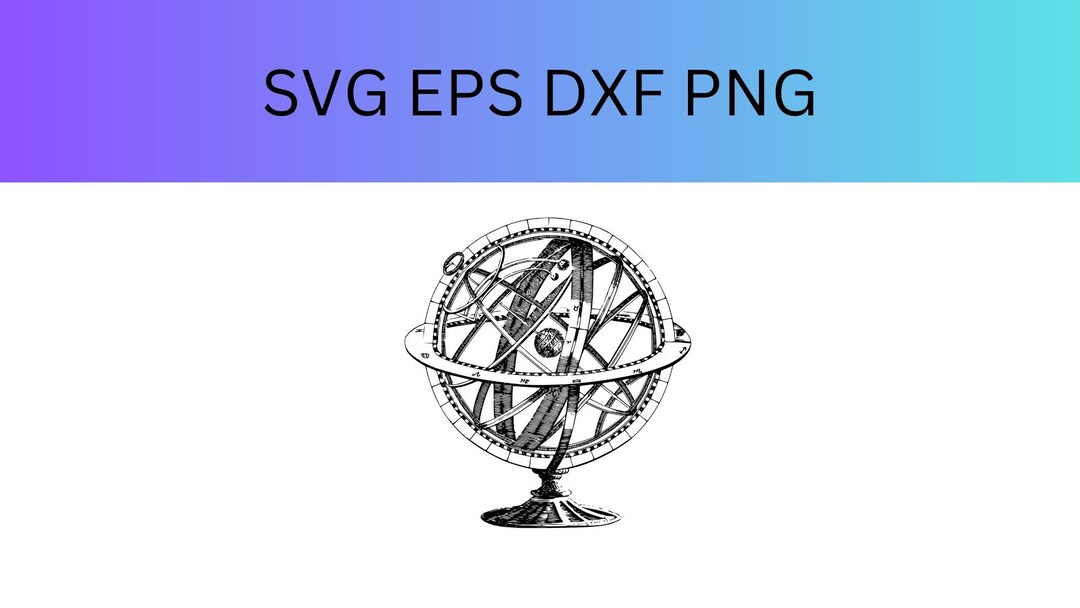 Armillary Sphere Svg. Vector Cut File for Cricut Silhouette - Etsy ...
