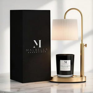 Dimmable Candle Warmer Lamp | Adjustable Height with Timer Function | Luxury Candle & Candle Warmer Gift Set | Coconut Wax Blend Candle image 9