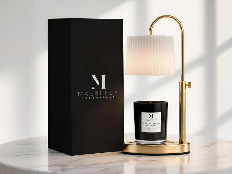 Dimmable Candle Warmer Lamp | Adjustable Height with Timer Function | Luxury Candle & Candle Warmer Gift Set | Coconut Wax Blend Candle image 9