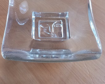 Kosta Boda Days Series 1999 collection, Friday, vintage glass art