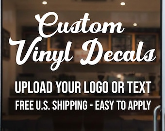 Custom Vinyl Decals – Upload Your Logo or Text Sticker