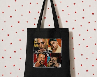 5SOS-geïnspireerde draagtas – 100% katoenen tas met inkjetprint, speciaal voor fans van 5 Seconds of Summer.