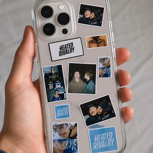 Heated Rivelry Hockey love story Inspired Sticker Set | lgbt Fan Art Stickers | hockey Aesthetic Pack for Laptop, Journal & Water Bottle