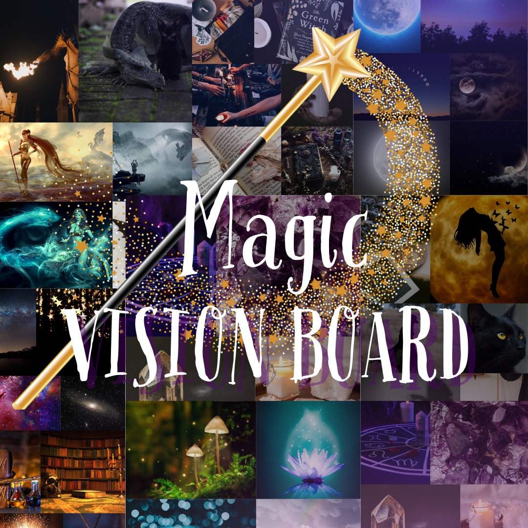 2024 Vision Board Kit Complete Ultimate Bundle Inspirational Dream Board  Motivational Mood Board Positive Goal Board Pink Color Printable