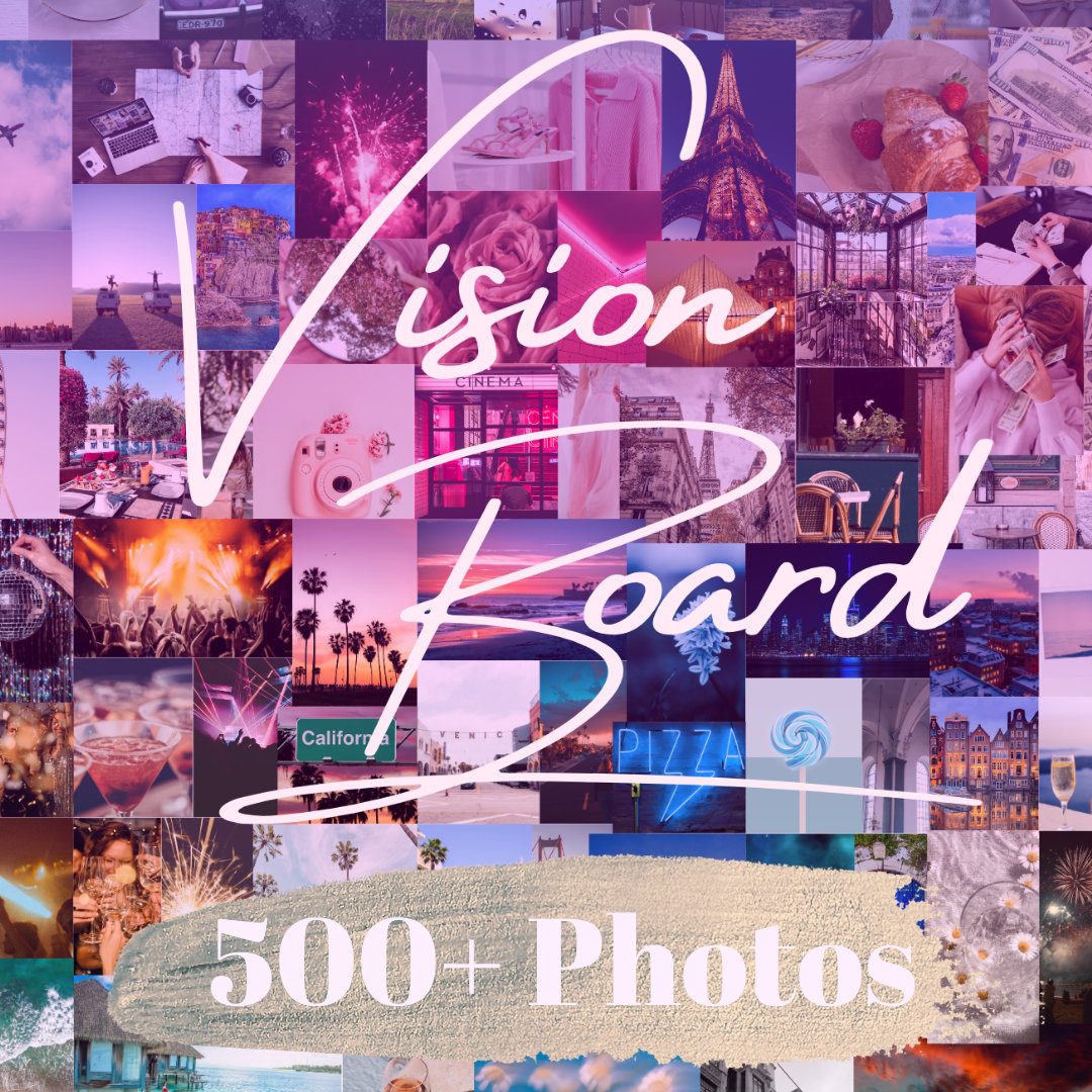 2024 Vision Board Template 500 Vision Board Printable Photos, 60