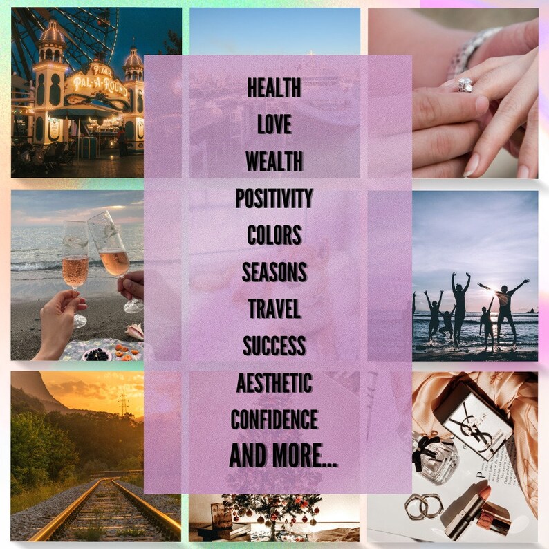 2024 Vision Board Printable Photos Kit 1000 Vision Board Etsy Australia