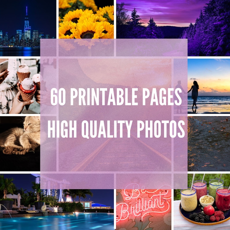 2024 Vision Board Template 500 Vision Board Printable Photos, 60